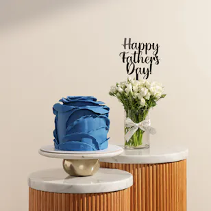 Floward Blue Flower Cake | Glam Father’s Day Flowers 