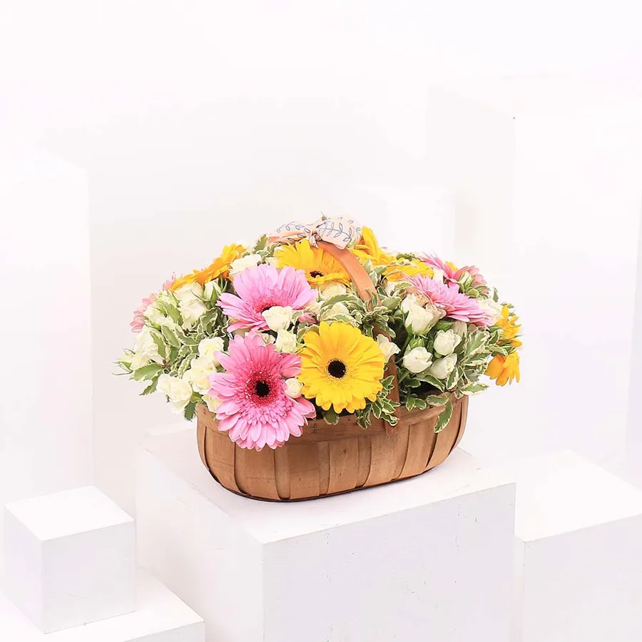 Spring Time | Wood Basket 1