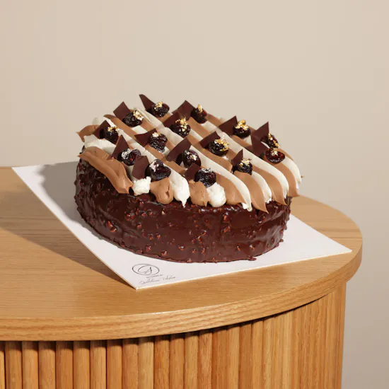 Patisserie By Guillermo Palomo Black Forest Cake | Eternal Grace Rose Bouquet