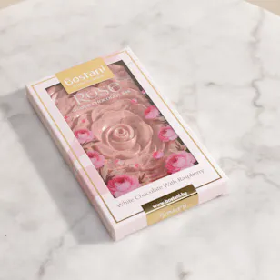 Bostani White Chocolate with Raspberry Rose Bar | 90g