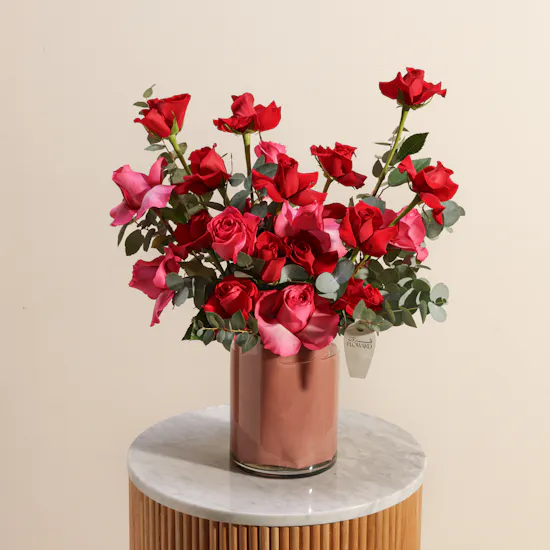 Congratulation on Graduation Pinkish Flowers Vase