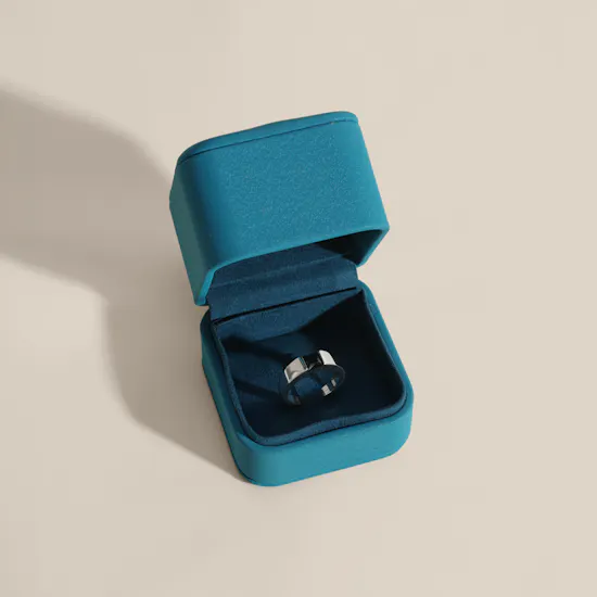 Floward Monolith Ring Silver Men's Ring | Size 8