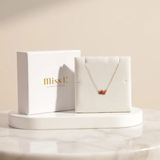 Miss L' by L'azurde Flower Enamel Coated Kids Necklace