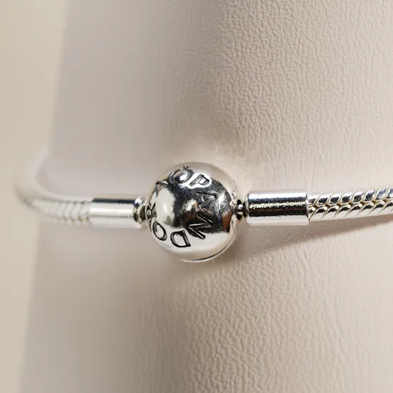 Pandora Graduation Cap Charm with Snake Chain Bracelet Set