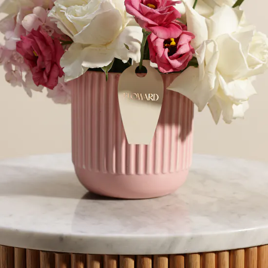 Blush Beauty Flowers Vase