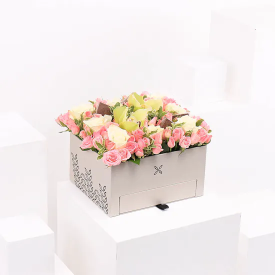 Flowers & Chocolates | Grey Box