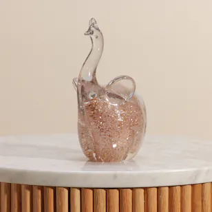 Floward Pink Glass Bird Vase Floward Pink Glass Bird Vase