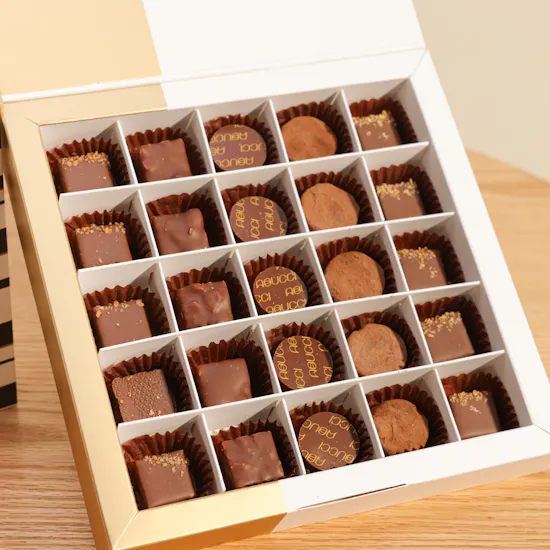 Abucci Black and Gold Chocolate Box | 25 Pieces