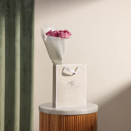 Maisam Qassem Libra Art Piece | Shiny Flowers Bouquet