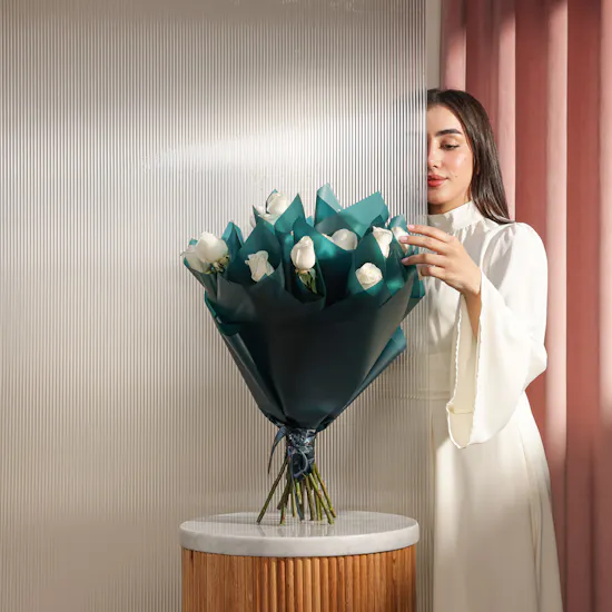Blissful White Rose Favours