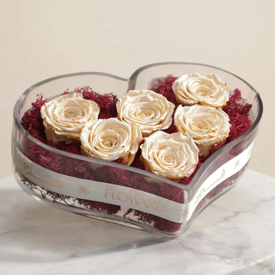 Pure Love Preserved Roses Vase
