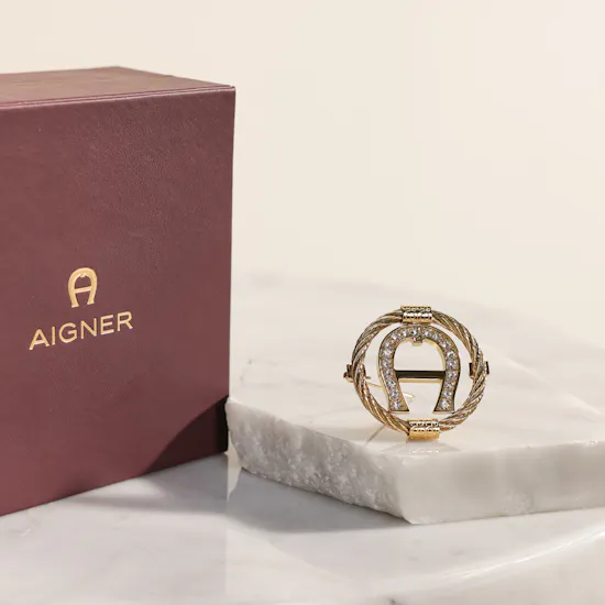 Aigner Cirena Gold Plated Tone Women's Brooch