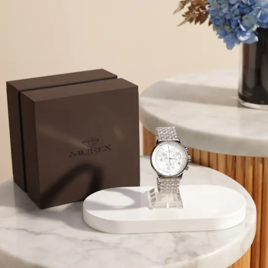 Murex MUC649-SS-1 Silver Men's Watch | Wonderfully Vibrant Flower