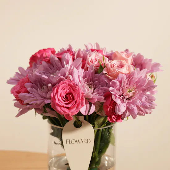 Floward Welcome Baby Girl Gift | Unique Flowers Vase