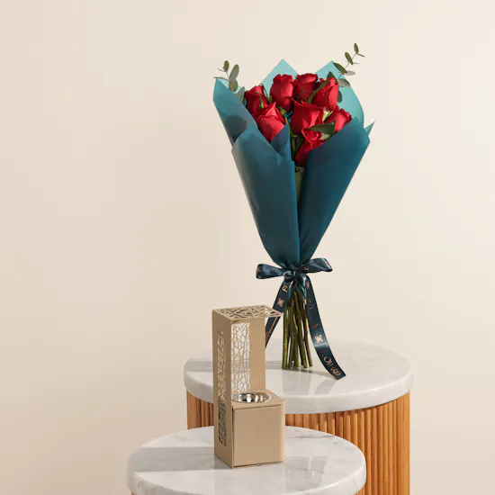 Cascades Decorative Square Metal incense Burner | Charming Flowers