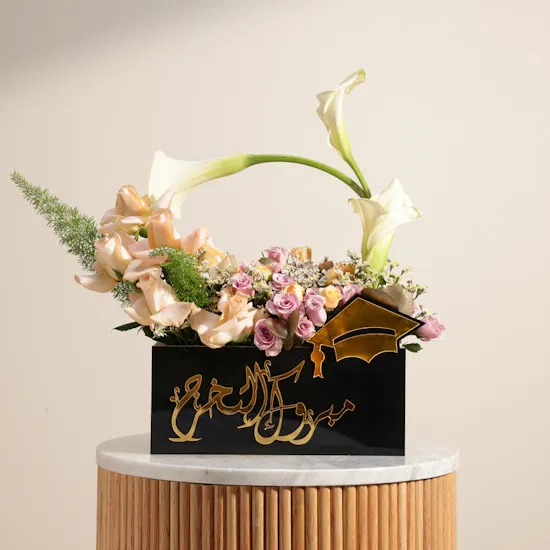 Charm Congratulations on Graduation Flower Box