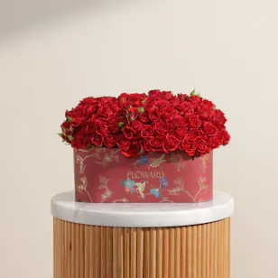 Crimson Love Baby Rose Box