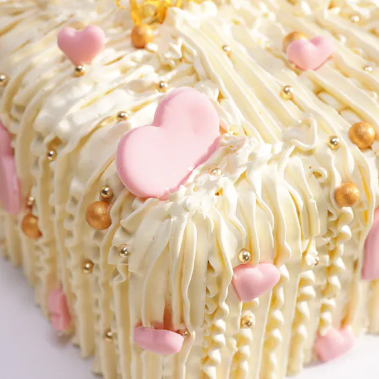Floward Happy Birthday Pink Hearts Cake