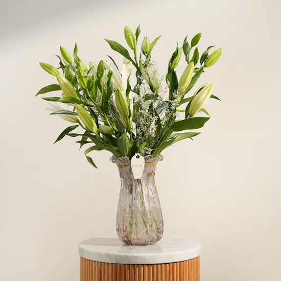 Pearlescent Lily Vase