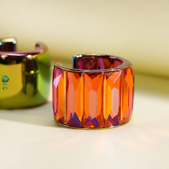 Swarovski Curiosa Astral Pink Hoop Women’s Earrings