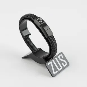 Zus Wide Men Bracelet | Black