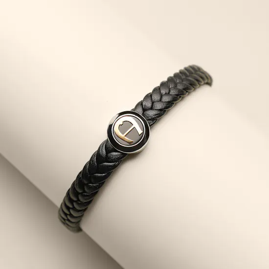 Aigner Tondo Black Men's Bracelet