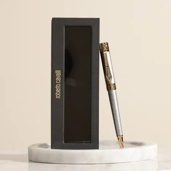 Roberto Cavalli Silver and Gold Pen