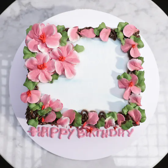 Floward Floral Cube Cake