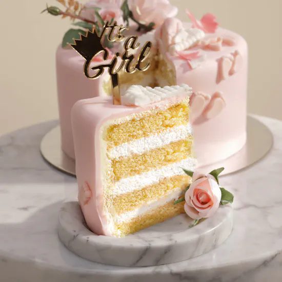 Floward It's a Girl Cake | Vanilla