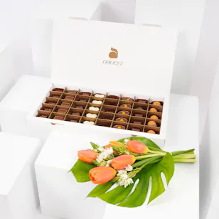 Abucci Large Chocolate Box | Tulips