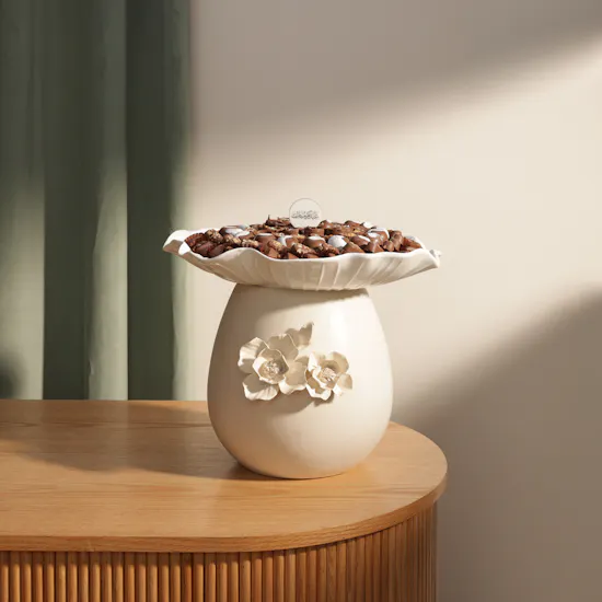 Floward Eid Mubarak Floral Chocolate Ceramic Tray