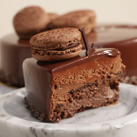 Ladurée Chocolate Macaron Cake