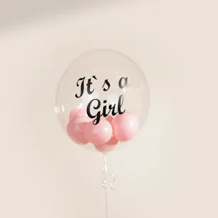  Balloonizer It's a Girl Bubble Balloon