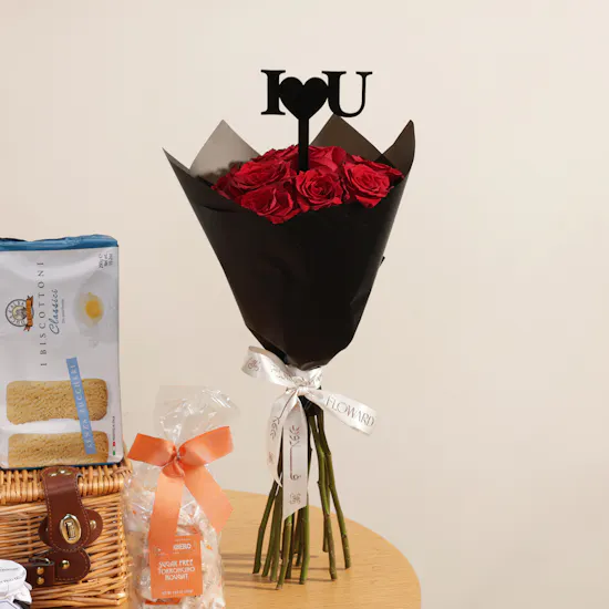 Eataly A Little Something Hamper | Forever Yours Flower Bouquet
