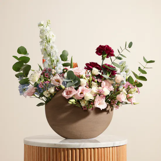 Colorful Flowers Vase