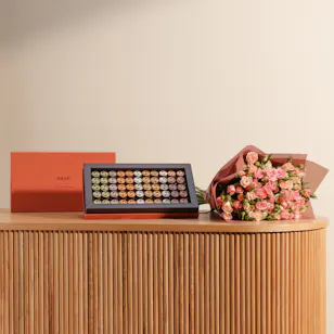 More Chocolate Dates Medium Box | Essence of Flowers Bouquet