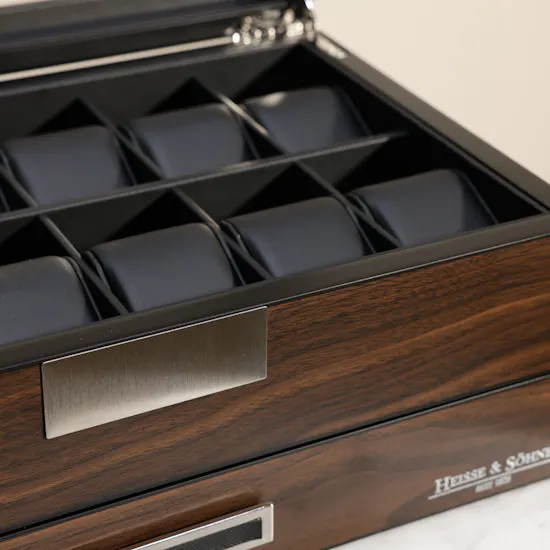 Heisse & Söhne Wooden Watches and Jewelry Brown Box