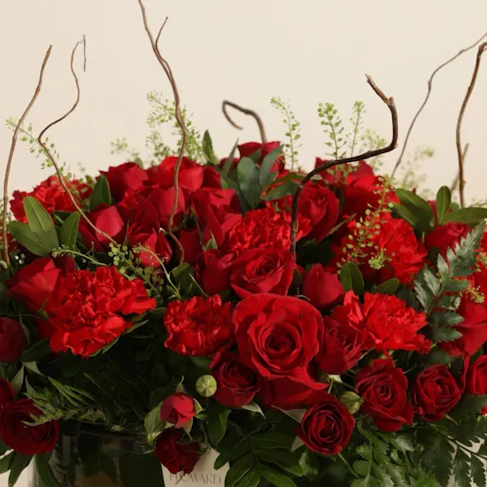 Scarlet Eternal Charm Flower Vase