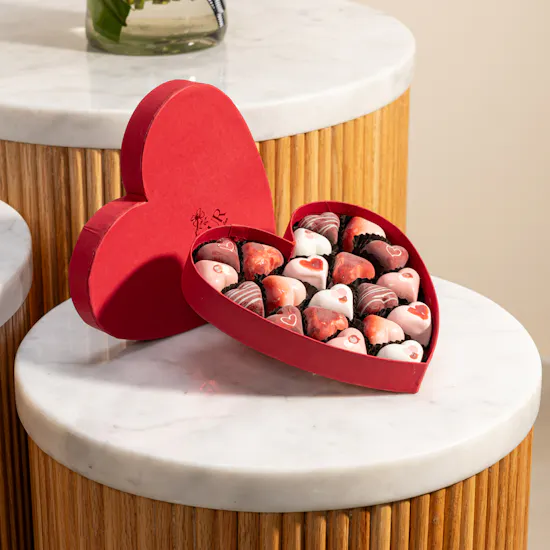 Floward Happy Birthday Chocolate Cake | Fleur Red Heart Chocolate Box and Red Roses