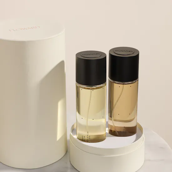ثنائي عطور سحر الزعفران والصندل من مبخر