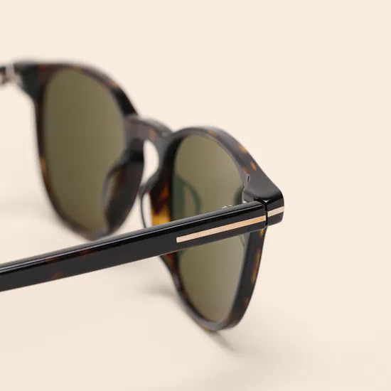 Tom Ford Holt Round Dark Havana Men's Sunglasses