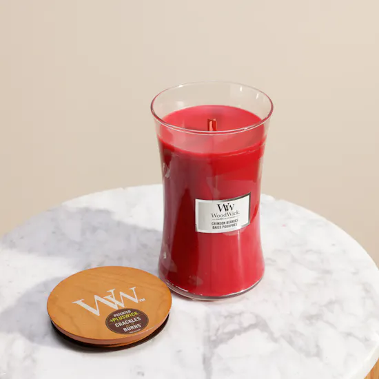 WoodWick Crimson Berries Large Hourglass Candle | 609 gm