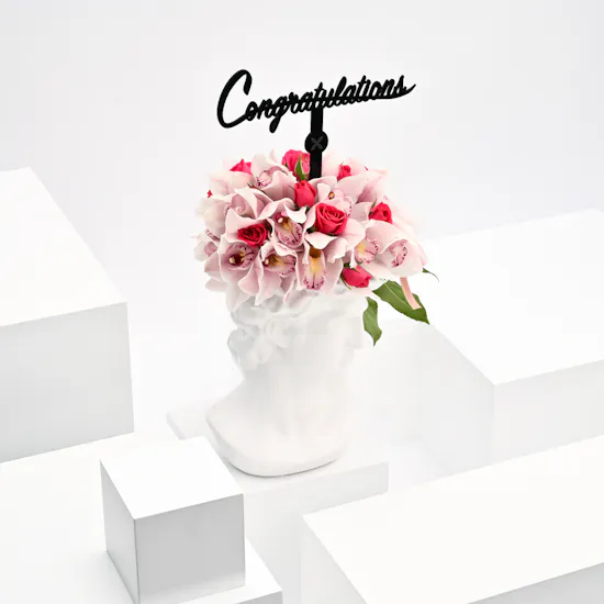 graduation happiness vase