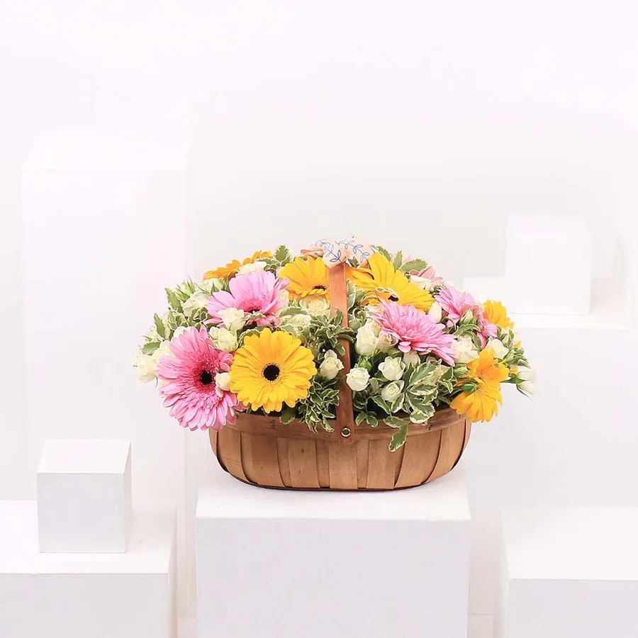 Spring Time | Wood Basket 2