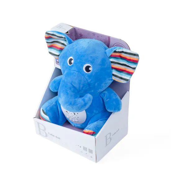 Furry ELEPHANT toy with lights and music for kids