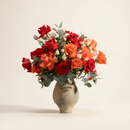Nature’s Poise Roses Vase