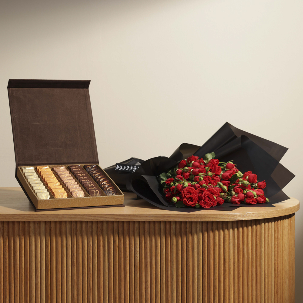 صندوق كاريه بني من جوديفا | بيبي جوري احمر