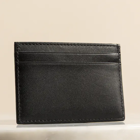 Boss Smooth Leather Minimalist Card Holder