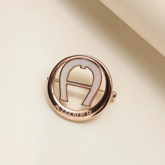 Aigner Rose Gold Brooch