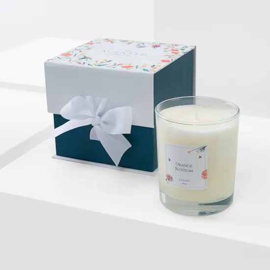Orange Blossom Candle | Pink Alstroemeria
